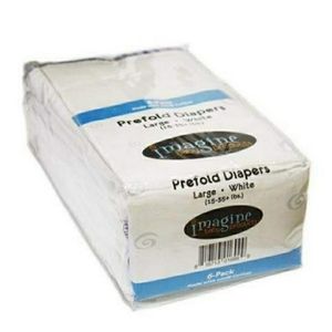 Imagine Prefold Diapers Large Bundle of 8